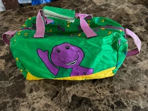 Barney Dinosaur Duffle Bag Vintage Child Kids  - Picture 1 of 5