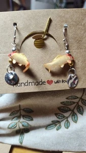 Glücksfisch-Ohrhänger/ gefallen 5 $ Rabatt - Bild 1 von 3