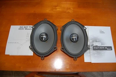 Polk Ex357 5” X 7” Coaxial Speaker Pair with Manual OLD school 180 watt - Image 1 of 4