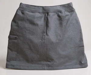 Duluth Trading Company Gray Skort Size L Large Stretch Pockets Shorts Skirt - Picture 1 of 4