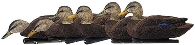 Avian X Top Flight Duck Decoy, Flocked Black Duck Floater, 6 pk, AVX-AVX8075 - Image 1 of 4