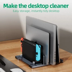 Universal Laptop Stand Vertical Laptop Organizers Desks Space Saving Holder - Afbeelding 1 van 10
