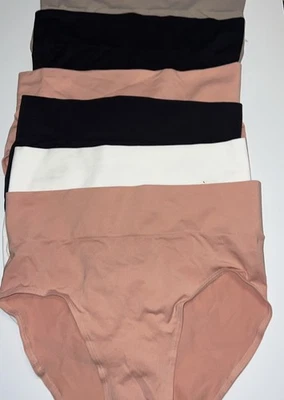NEW Hanes Women’s 6 Piece Panty Underwear High Waisted Stretch Brief Size L / 6 - Image 1 of 2