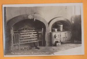 Durham - Brancepeth Castle - The Kitchen Fireplaces. Postcard - Foto 1 di 1