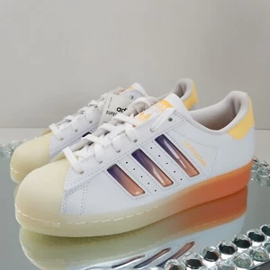 Adidas Originals Superstar - Donna Taglia 6 - Bianco Arancione Acido - GW4908 - Foto 1 di 10