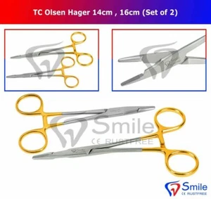 Olsen Hegar Nadelhalter Set 2 - 14cm & 16cm - Deutsche Hartmetall-Spitze - Bild 1 von 10