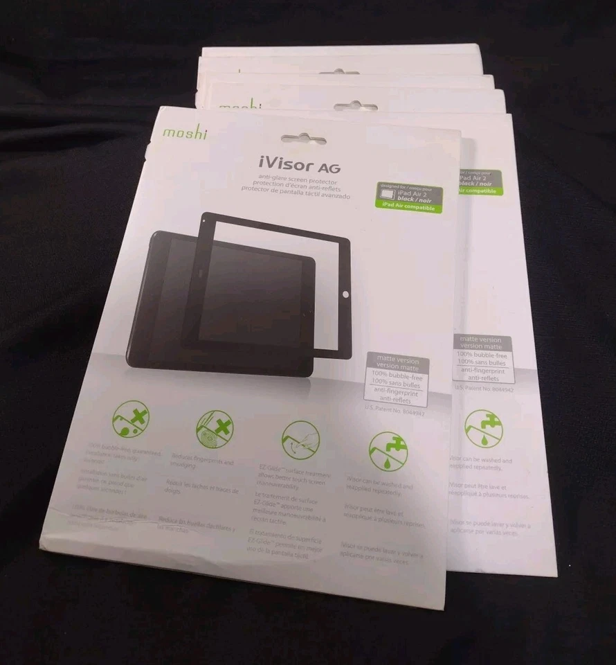 Moshi iVisor AG Screen Protector for iPad Air 2  - Black / Noir - Image 1 of 4