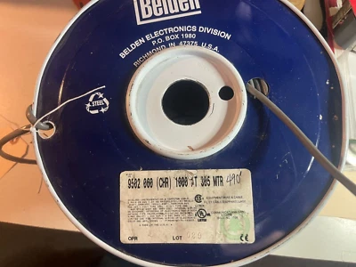 Belden 9502 490 feet 2 Pair 24 Awg. Stranded Tinned Copper Shielded PVC, - Image 1 of 2