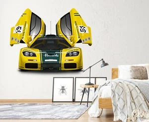 3D Sportwagen H110 Auto Wallpaper Wandbild Poster Wandaufkleber Transport Ange - Picture 1 of 5