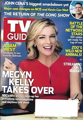 TV Guide Magazine Megyn Kelly Adam West John Cena Battle Of The Network Stars . Foto 1 de 4