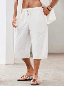 Men's Cotton And Casual Multi-Pocket Beach Shorts - Picture 1 of 27