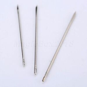 25/75PC Stainless Steel Hand Needles For Leather Sewing Stitching Craft DIY Tool