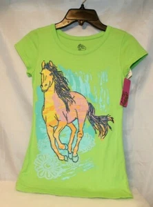 Horse Shirt in Green By Twirl New with Tags Girls 10-12 - Picture 1 of 1