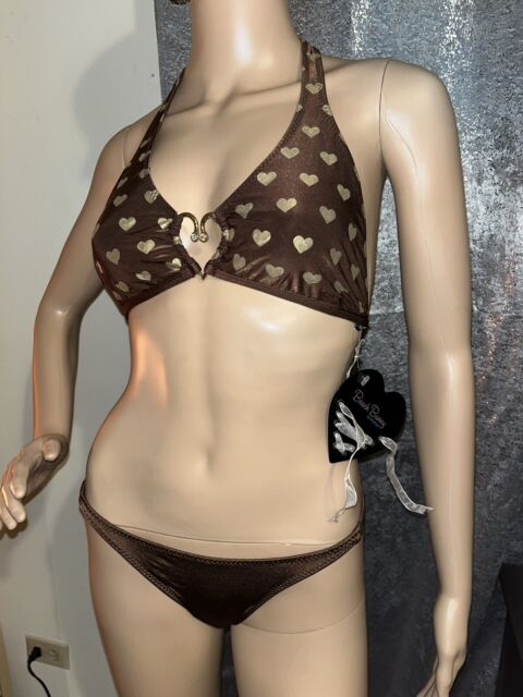 Crystal Seas Bralette Top in Bronze by Beach Bunny Swimwear Sequin