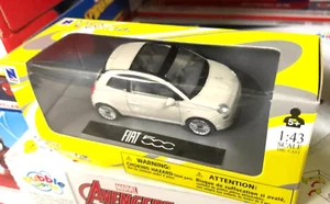 FIAT NUOVA 500 1/43 NEWRAY NEW RAY NEW-RAY MACCHININA METALLO AUTOMOBILINA beige - Picture 1 of 3
