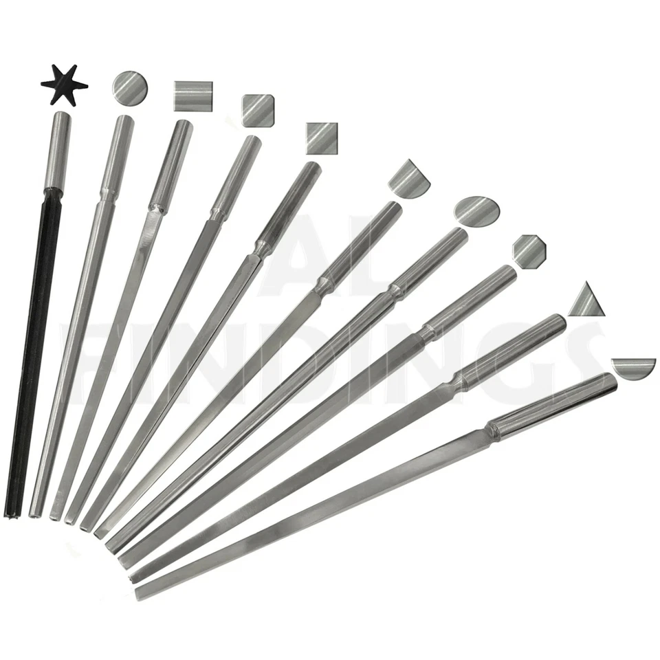 Gamma mandrini lunetta anello: acciaio modellante formatura martellamento gioielli strumento artigianale