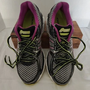 Asics GT-2000 Dynamic DuoMax T3P8N Women Sz 8.5 Mesh Running Shoes Black Purple - Picture 1 of 17