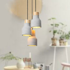 3-Light Branch Pendant Light Concrete Kitchen Lamp E14 Industrial Chandelier