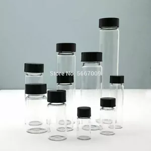 Transparent Glass Sample Vial Bottle Clear Vials Chemical Experiment 2-60ml - Bild 1 von 12