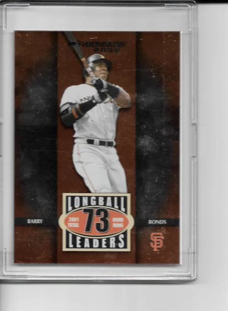 2002 Donruss Longball Leaders Barry Bonds 107/1000 LL-1 NM con - Image 1 of 1