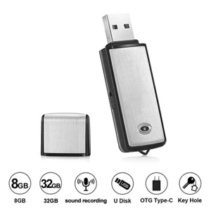 Professional USB Voice Recorder Portable Digital Audio Sound Recording Device 8G - Picture 1 of 17