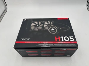 Corsair H105 Hydro Series 240mm Liquid CPU Cooler New in Box C9F6 - Bild 1 von 4