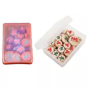 Korean Chess Pieces Color Type and Wooden Set For Chinese Chess Game - Picture 1 of 2
