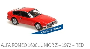 MINICHAMPS 940120721 MAXICHAMPS ALFA ROMEO 1600 JUNIOR Z 1972 RED 1/43 prevent - Picture 1 of 1