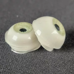 5 Pair 12mm Flat Back Acrylic Eyes for Doll Making Vintage Free Ship - Picture 1 of 17