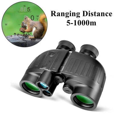 8x40 Laser Hunting Rangefinder 1000M Range Finder Compass Binoculars W/battery - Image 1 of 4
