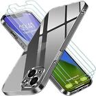 For Apple iphone 13 Mini 5.4" Case, Slim Clear Gel Phone Cover + Tempered Glass