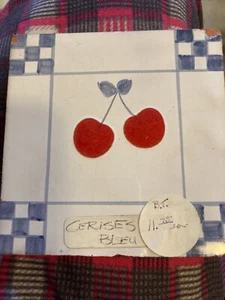 Hand Painted Red White And Blue Tile - Bild 1 von 4