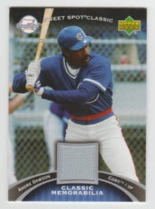 ANDRE DAWSON Cubs 2007 UD Sweet Spot Classic Memorabilia MAGLIA INDOSSATA Card - Foto 1 di 2