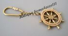 Brass Captains Nautical Ship Wheel Key Chain Collectible Pocket Key Ring Gift