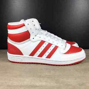 Adidas Top Ten RB Men's Size 9 Cloud White Scarlet Red Sneakers FV4925 New