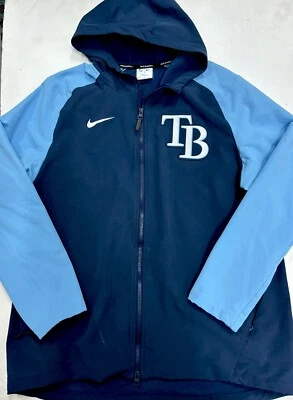 Authentic Collection Nike 2024 Tampa Bay Rays Hoodie Dugout Jacket Mens XL 024 - Image 1 of 4
