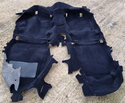 Citroen XM Floor Carpet in black 9610348 interior retro classic rubber heel mat - Image 1 of 4