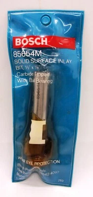 Bosch - 85654M 1/2" x 1/8" Solid Surface Inlay Bit, Carbide Tipped 1/2" Shank - Image 1 of 2