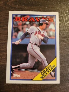 Graig Nettles #574 1988 Topps Baseball Card NM/M Braves - Picture 1 of 2