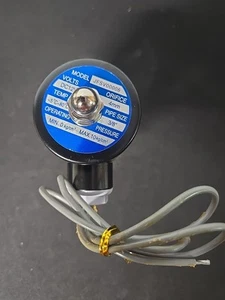 New U.S. Solid Electric Solenoid Valve 3/8 inch Brass 12V DC - Picture 1 of 4
