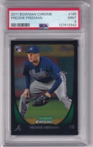 2011 Bowman Chrome FREDDIE FREEMAN Rookie Card PSA 9 Mint #185 Braves - Picture 1 of 2