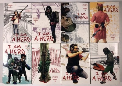 I Am A Hero Manga Set Omnibus Vol 1-8 By Kengo Hanazawa (English) Softcover OOP - Image 1 of 3