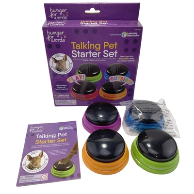 Hunger For Words Talking Pet Starter Set Recordable Buttons for Dog Training - Image 1 of 4