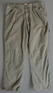 Pantalones de carpintero C. E. Schmidt forrados de lana para hombre 38x32 beige ropa de trabajo desgastados - Imagen 1 de 8