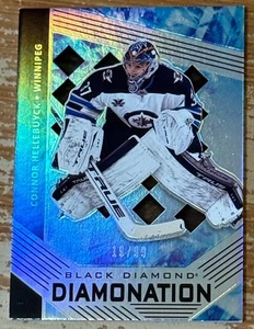 2021-22 Black Diamond Connor Hellebuyck Diamonation Insert Card #’d 19/99!! - Picture 1 of 2