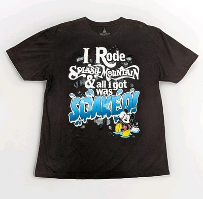 Camiseta Disney Parks I Rode Splash Mountain All I Got Was empapada marrón Mickey XL Foto 1 de 4