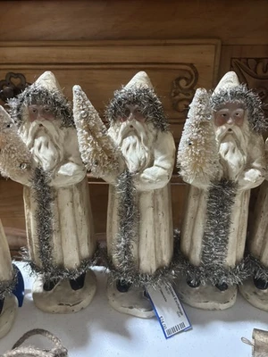 Primitive Ragon House Christmas 10" Ivory Belsnickle Vintage Santa Claus - Image 1 of 4
