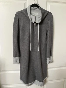 Tommy Bahama Dress Womans M Sweatshirt Gray Reversible Cowl Size 1/4 Zip - Picture 1 of 10