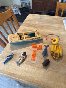 De colección 1976 Fisher-Price Sea Explorer # 310 Adventure People Set bote de rescate - Imagen 1 de 8