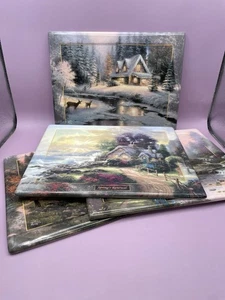 Thomas Kinkade Limited Edition Seasons Of Reflection Decorative Plates 2000 - Picture 1 of 14
